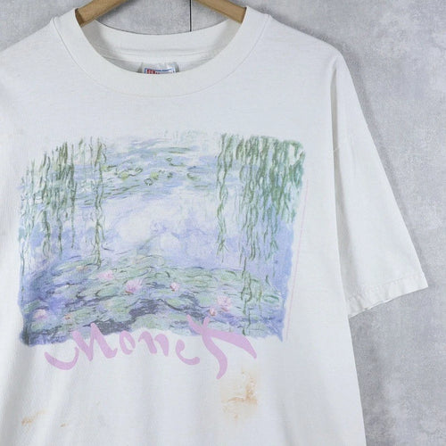 90's Claude Monet "Water Lilies" Art Print T-Shirt S-5XL