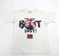 Vintage Reebok Soccer T Shirt Mens Medium White Take Your Best Shot