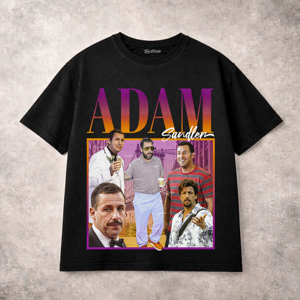 Adam Sandler Graphic T Shirt Retro Comedy Movie Star Vintage Style Unisex Tee