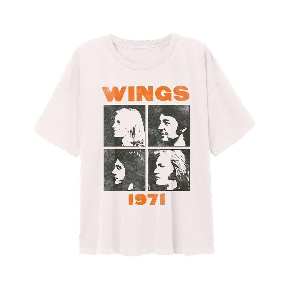 Vintage Wings Band T-shirt, Wings 1971 Shirt S-5XL Q9458