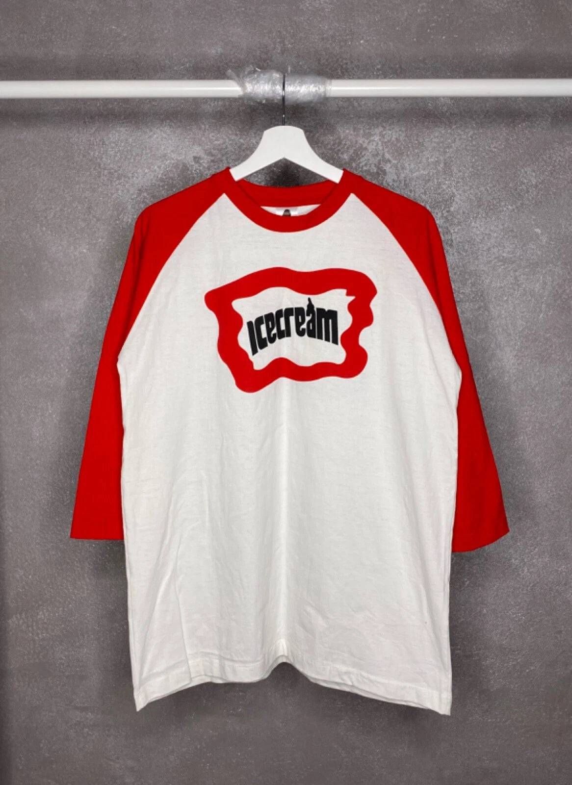Ice Cream BBC Vintage 3/4 Sleeve T Shirt Long Size L Big Logo