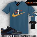 Shirt To Match SB Dunk Low Pro Bluetile Sneaker Matching Tee Fly S Dog T-Shirt