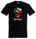 Portugal Football Skull I T-Shirt portoguese Soccer Flag World Championship