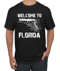 Welcome To Florida Pro Gun Rights Florida Map Men Tshirt