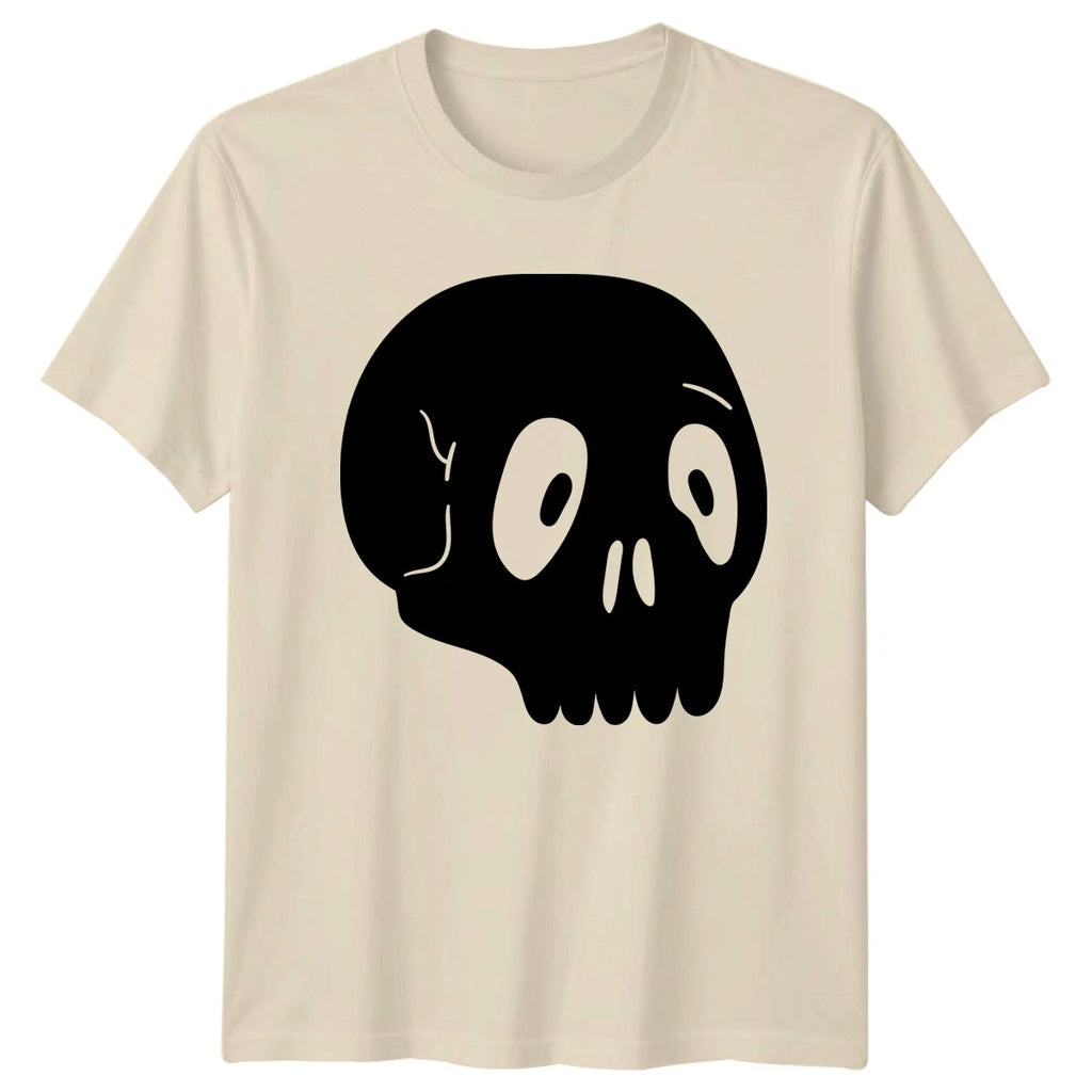 Creepy Cute Spooky Skull Design T-Shirt Cartoon Skull Halloween Gift