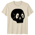 Creepy Cute Spooky Skull Design T-Shirt Cartoon Skull Halloween Gift