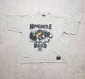 Vintage 1990s Kick O.L.P Newcastle United Soccer Toon Army Breakthrough TShirt