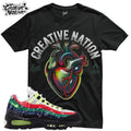 Shirt To Match Neon Paisley Unisex Tee Sneaker Shirt Heart Shirt For Sneaker Tee