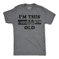 Mens Funny T Shirts Im This Old Sarcastic Retro Video Tape Graphic Novelty Tee