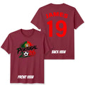 Portugal Personalized Unisex  T Shirt Custom Name And Number Football Game Top