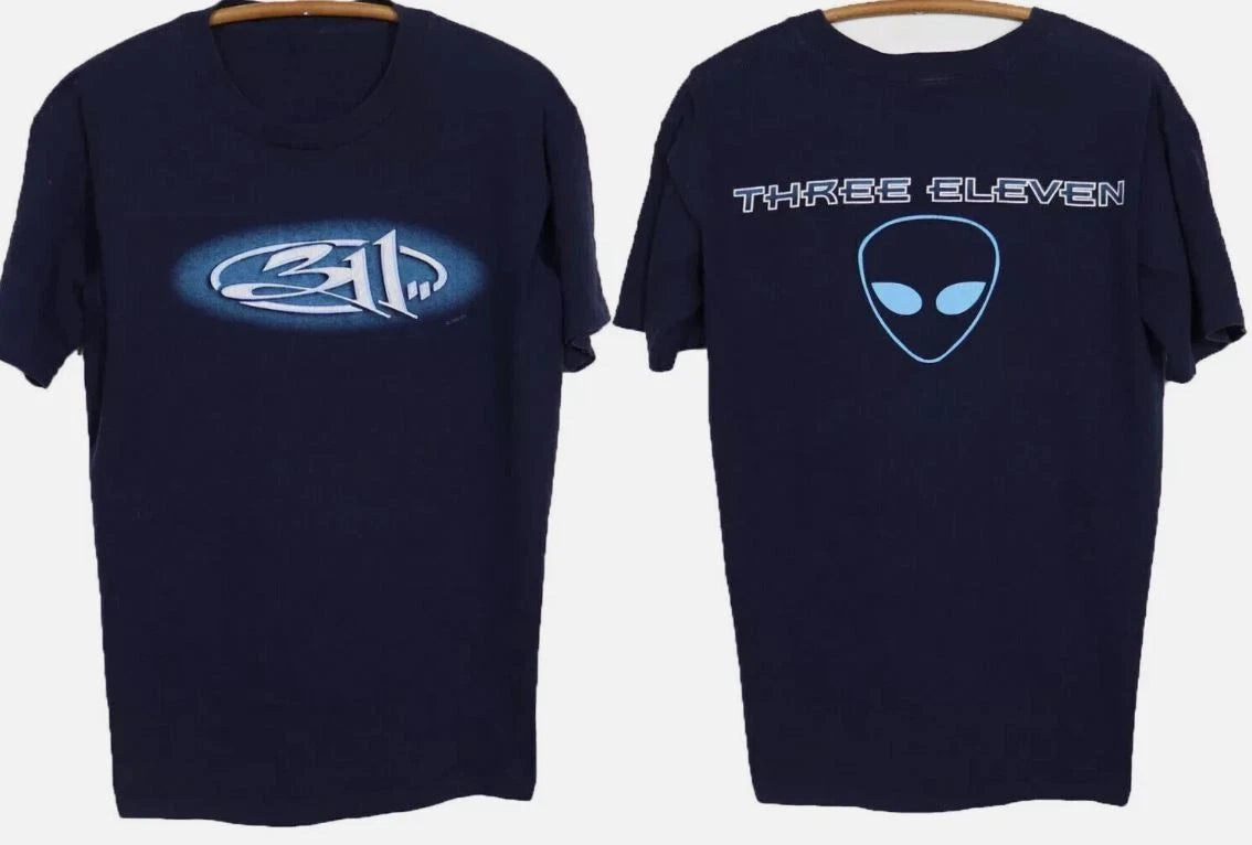 Vintage T-shirt 1995 for Fan,311 Band-Double-Sided Black shirt, Size S-5XL