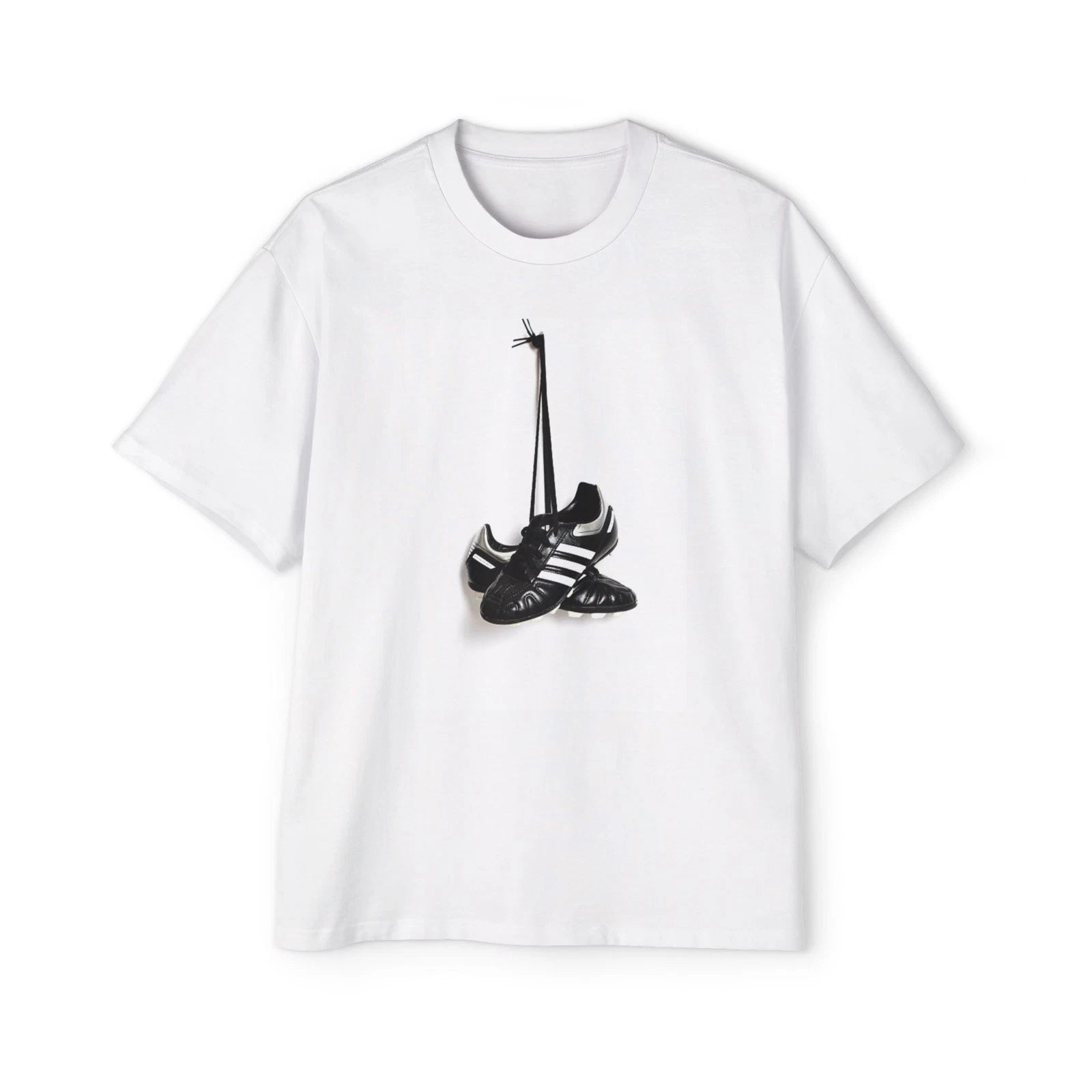 Oversized Tee with Graphic Design, Vintage design, Football, Soccer, Cleats
