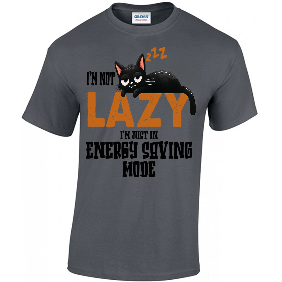 I'm Not Lazy I'm In Energy Saving Mode, T-shirt, Sleeping Cat, Funny Joke, Relax