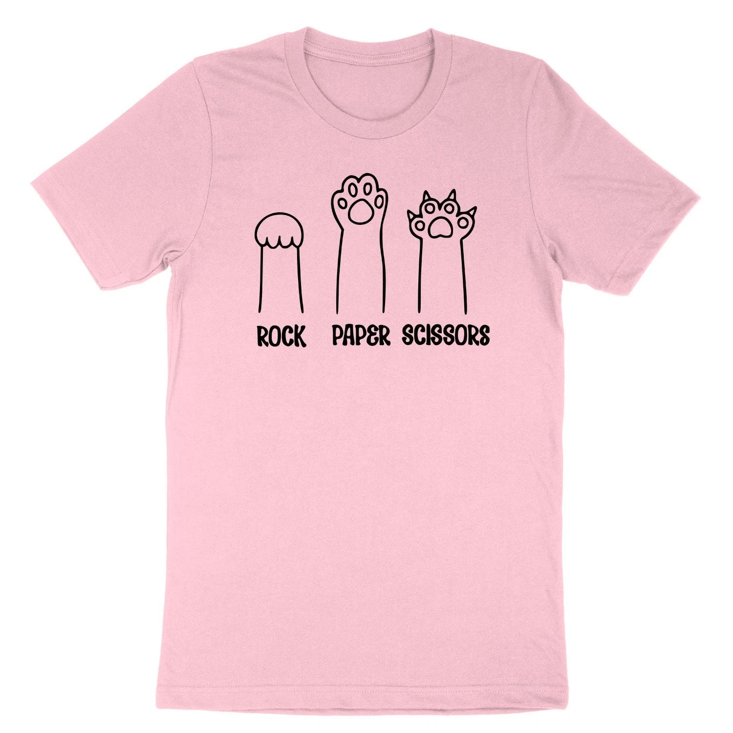 Funny Cat Paw Shirt Rock Paper Scissors T-Shirt Gift For Cat Lovers Cat Mother