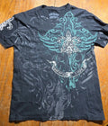 Xzavier Short Sleeve Black Graphic Tee Y2K Men’s L Buckle