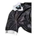 Vtg High 5 Sportswear Metallic Black white soccer official XL Polo Jersey shirt