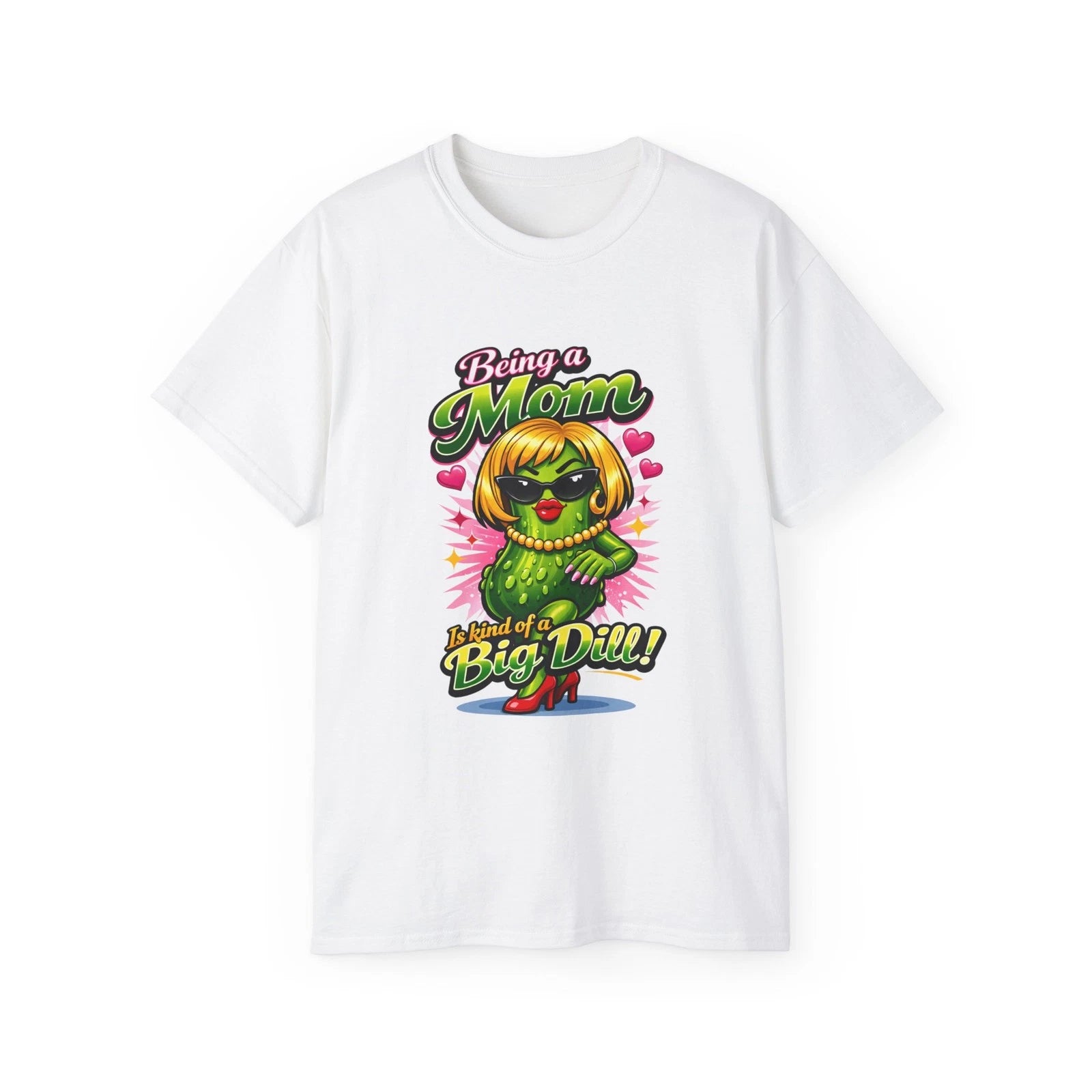 VW Being a mom is Kind of a Big Dill T-Shirt | Mother's Day Pickle Character Tee