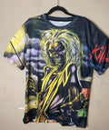 80's Heavy Metal "Killers" Skeleton Double Sided Graphic Polyester Tee SZ XL