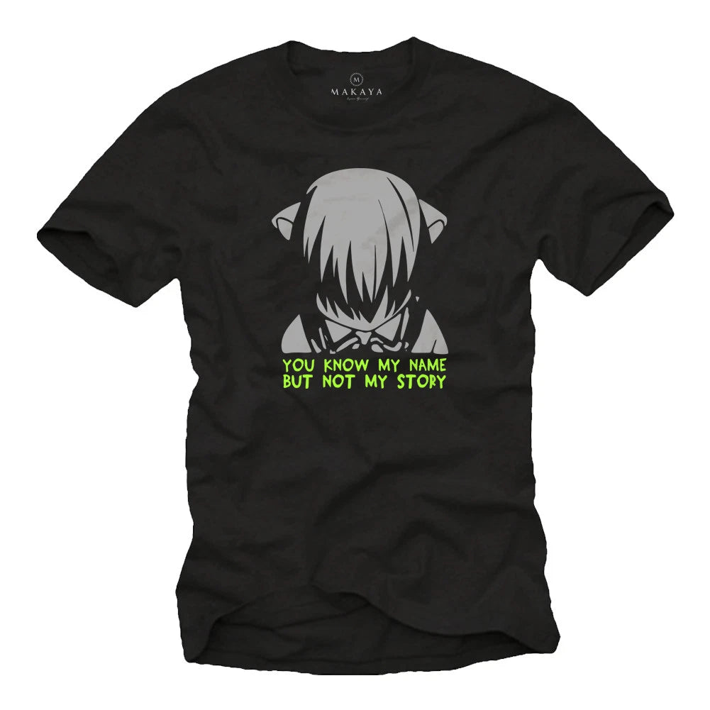 Cool Elves Manga Mens T-Shirt with Anime Song - Men Comic Nerd Shirt