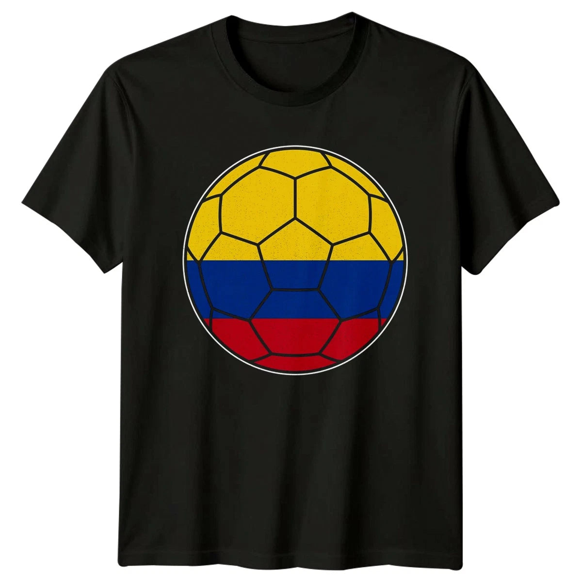 Colombia Flag Soccer Ball T-Shirt Colombia Soccer Birthday Gift For Him And Her