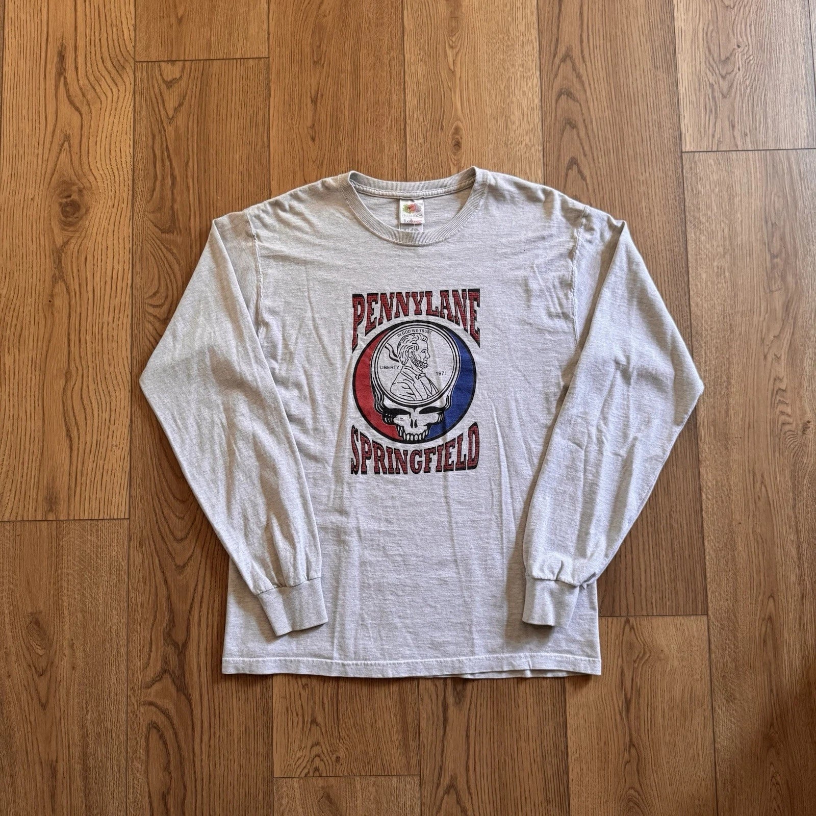Vintage Grateful Dead Penny lane Springfield Illinois Grey Mens Medium Shirt Y2K