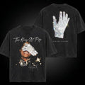 King of Pop 2 Sides Tee, Michael Jackson 90s Styles T Shirt, Michael Jackson Mov