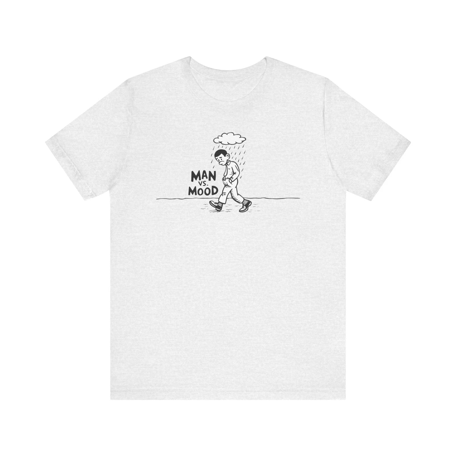 Man vs Mood T-Shirt | Cartoonish Design | Fun & Whimsical Graphic Tee