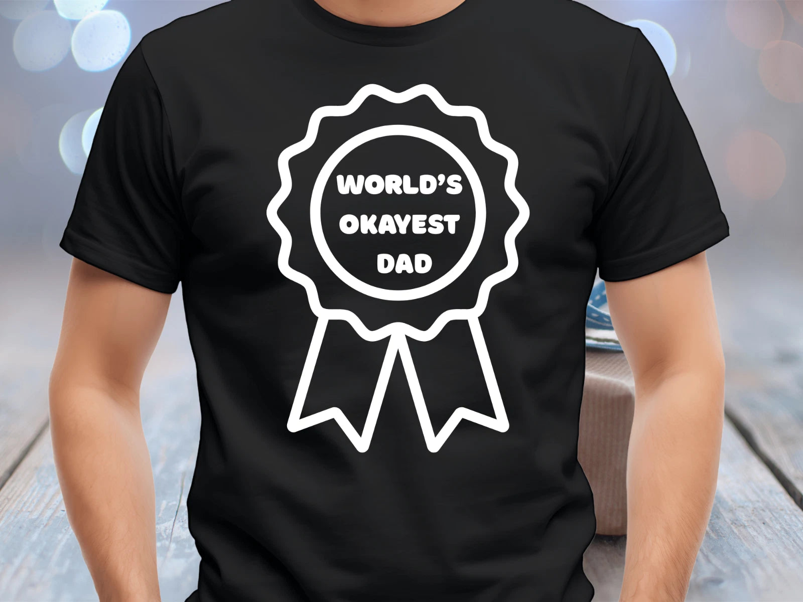 World's Okayest Dad Shirt | Funny Father's Day T-Shirt | Gift for Dad