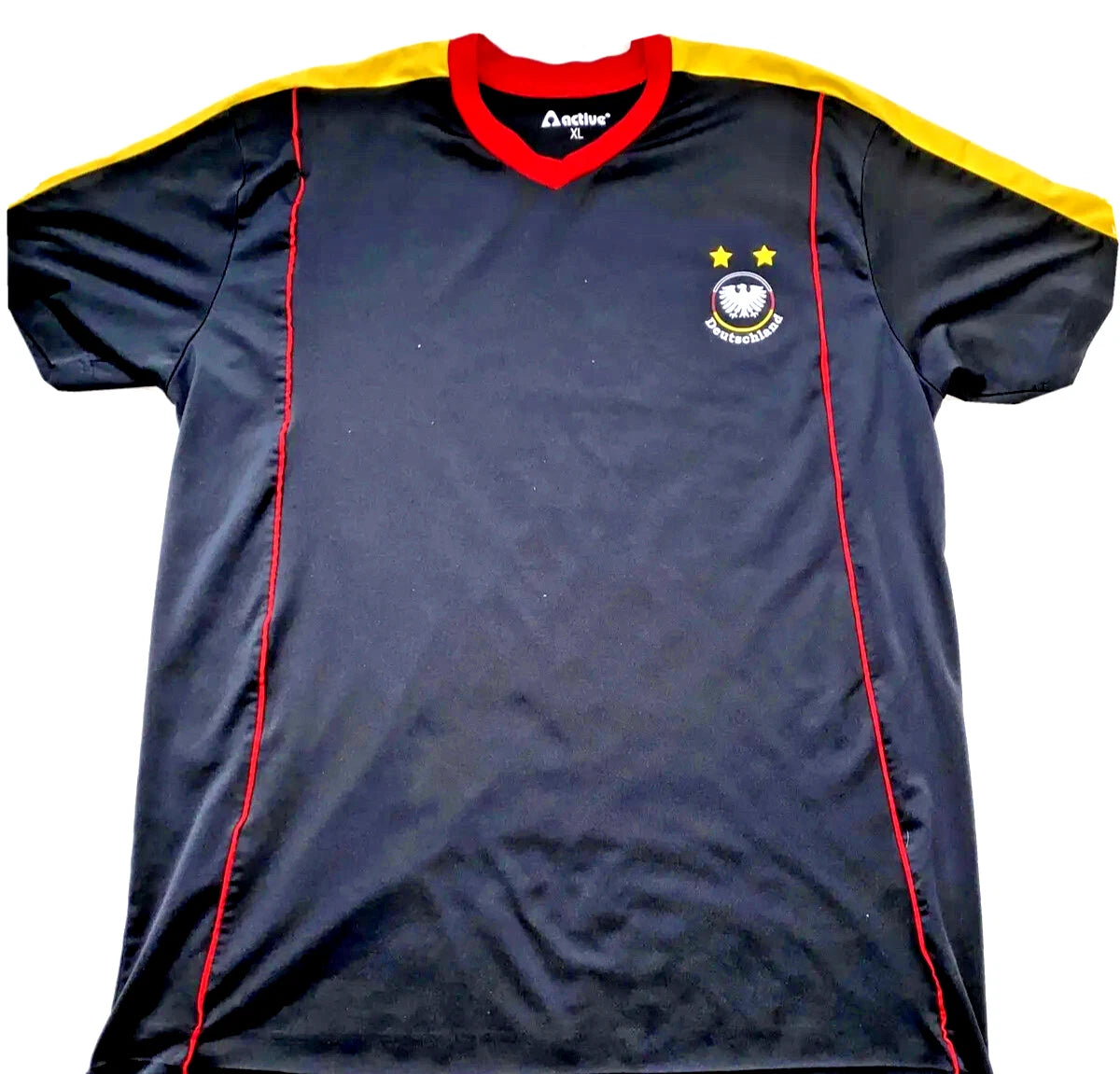 Germany Soccer Jersey Mens XL Black Adidas Style Futbol Shirt Deutschland Footba