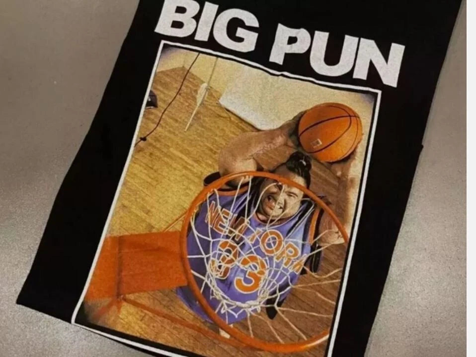 Player Basketball Big Pun T-Shirt Short Sleeve Black Unisex S-2345XL