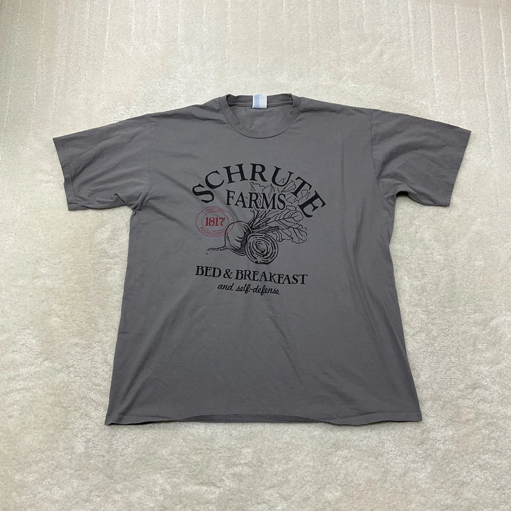The Office Size XL Schrute Farms Bed And Breakfast And Self Defense T-Shirt
