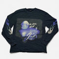 Urban Outfitters Flames Skeleton Motorcycle Graphic Long Sleeve Shirt Size S