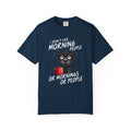 Grumpy Morning Cat T-shirt | I Dont Like Morning People, Coffee