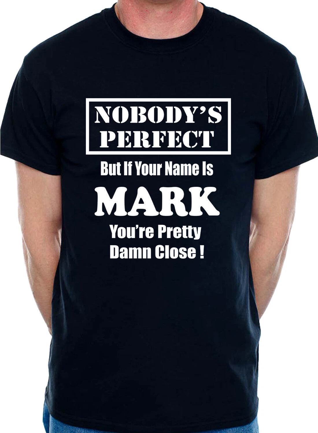 Mens Personalised T Shirt With Any Name Of Your Choice Mark  Gift Fathers Day