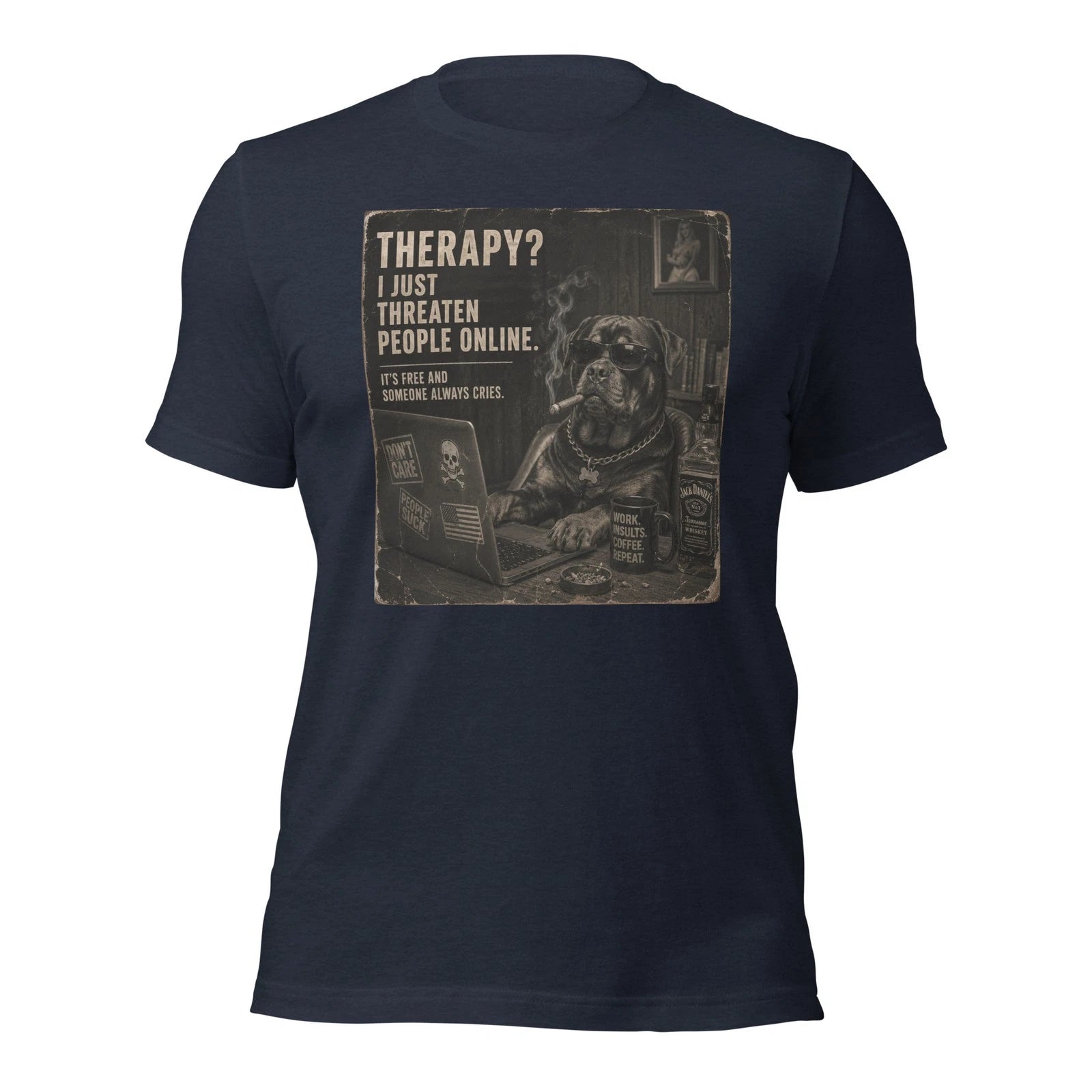 Therapy? I Just Argue With Strangers Online Funny Dog T-Shirt