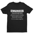 Funny T Shirt Engineer Dictionary Definition Novelty Worker Staff Work Gift Idea