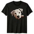 Cute Dog Dogo Argentino Puppy Peek T-Shirt