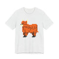 Unisex Jersey Short Sleeve Tee Cute Retro 8-Bit Pixel Art Gamer Highland Cow