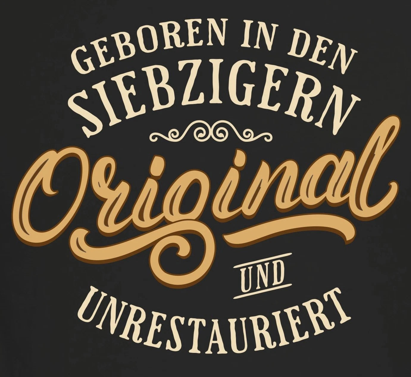 Men's Birthday T-Shirt Original Born In The Seventies Quotes Shirts