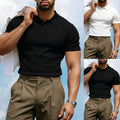 For Summer Daily Wear Men Business Shirt Breathable Lapel Shirt Turn-down Collar