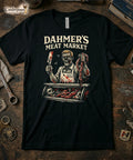 Dahmer's Meat Market T-Shirt Retro True Crime Horror Graphic Tee Creepy XS-5XL