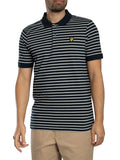Lyle & Scott Men's Pique Breton Polo Shirt, Blue