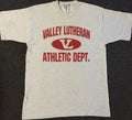 Vtg 90s Valley Lutheran School Faded PE Shirt L Track Football Skate Grunge 80s