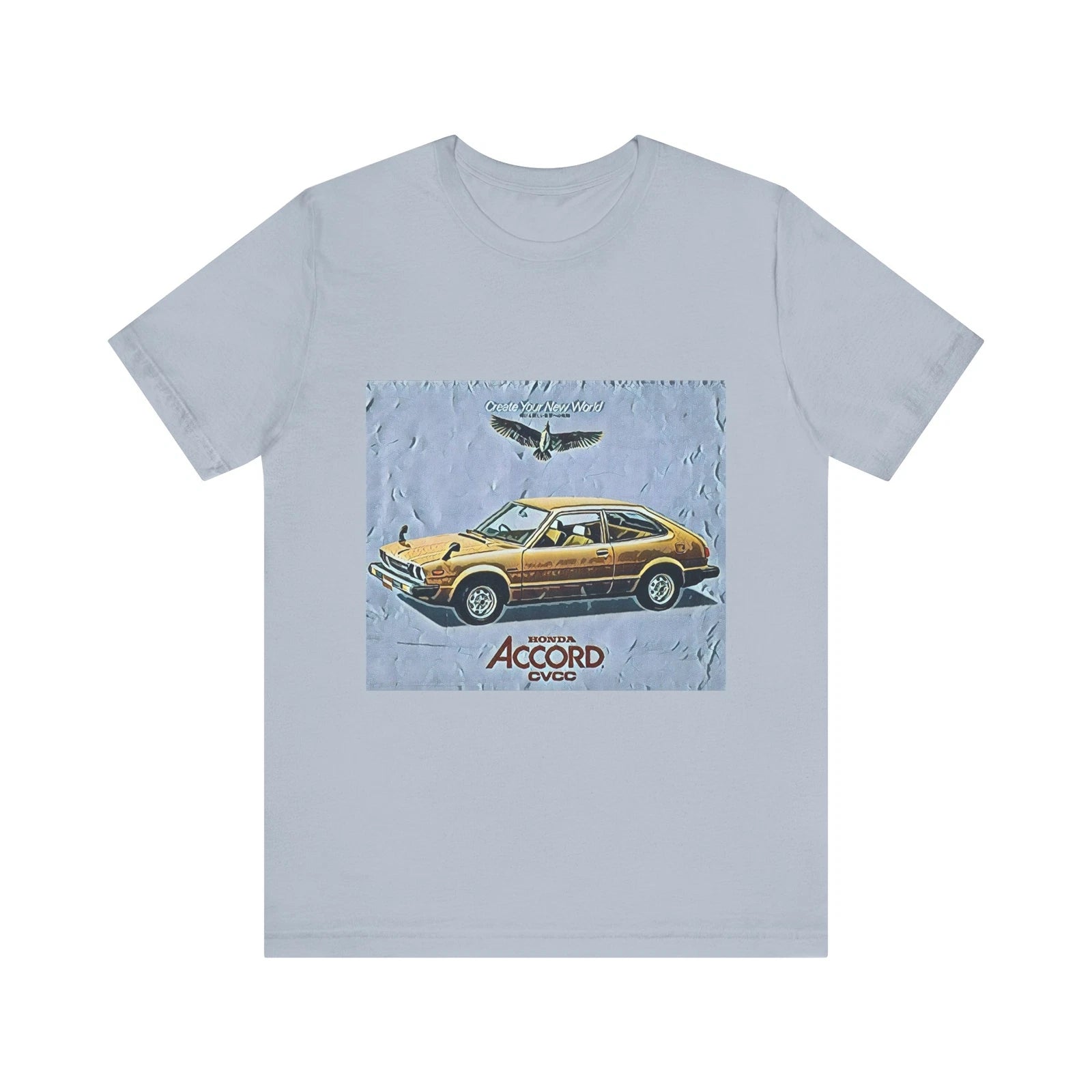 Honda Accord Graphic Print Tee Shirt Short Sleeve Retro Car Gift Art Crewneck