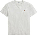 Polo Ralph Lauren Men's Tee SS Slim-fit V-Neck Grey Heather T-Shirt, S, XL, 2XL