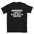 PROCEED WITH CAUTION Joke Gift Classic Fit TShirt