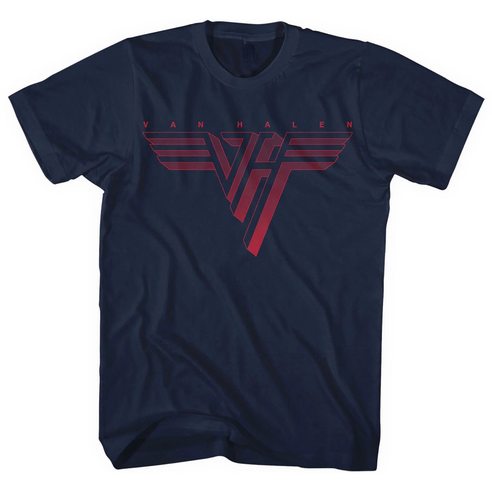 ** Van Halen Red Logo (Navy ) Official Licensed (Plus Size Available ) T-shirt *