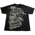 Infamous Graffiti Graphic T-Shirt Mens XL Black Streetwear Urban Tee