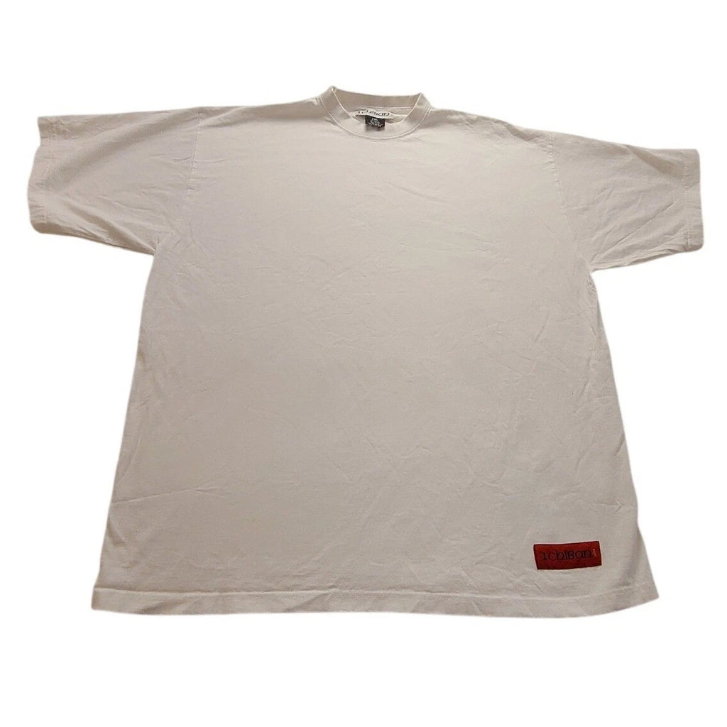 Ichiban 2003 White Short Sleeve Cotton T-Shirt Men's 2XL Crewneck Logo Patch
