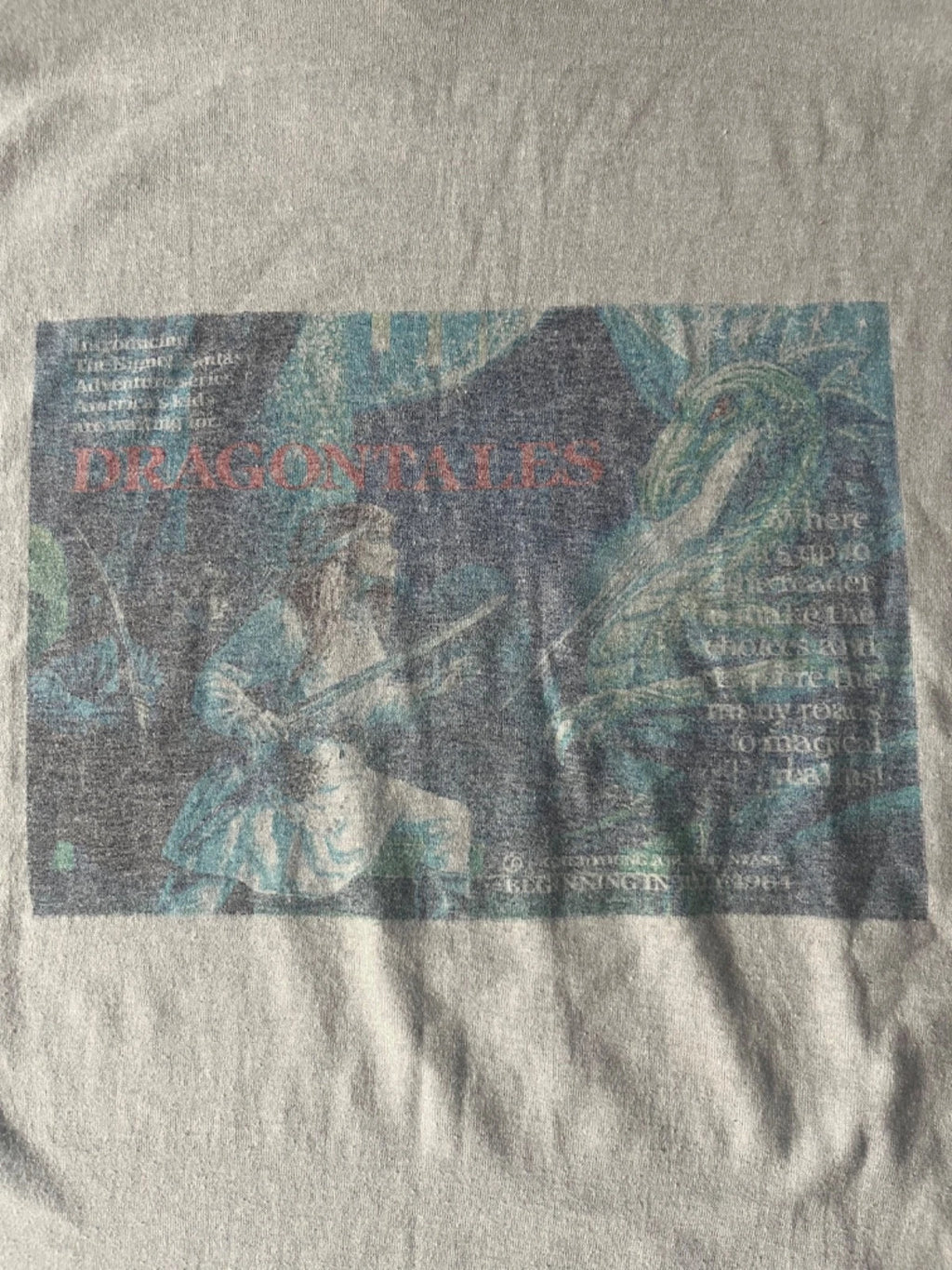 Vtg 1984 Dragontales Book 1 Sword Daughters Quest Promo T Shirt XL  80s GRAIL!!!